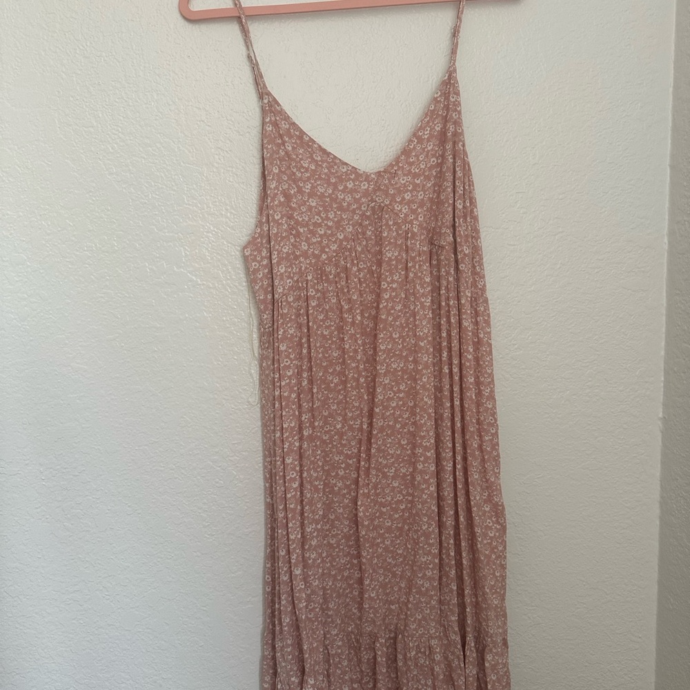 Zenobia Dusty Rose Floral Maxi Dress